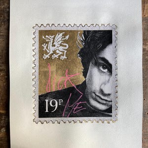TIMOTHÉE / Lick Me post-stamps Collezione d'arte / Gold Pop Stars / Iconografia pop art contemporanea di Londra, pubblicità commerciali, poster / Matt Youth