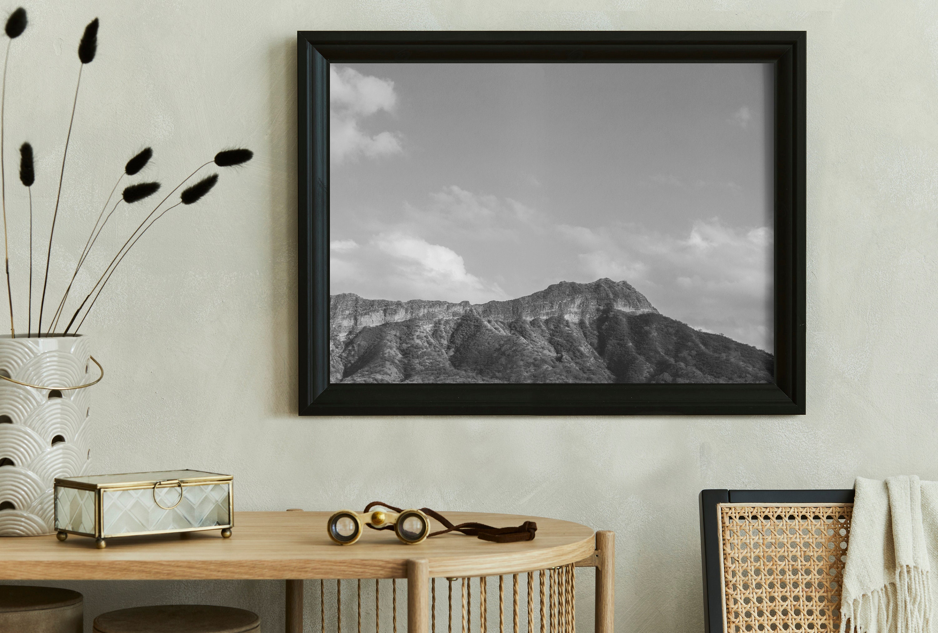 Diamond Head Print - Etsy