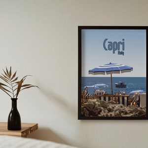 Capri Italy Poster, Capri Italy, Italy Poster, Travel Poster, Digital Wall Art