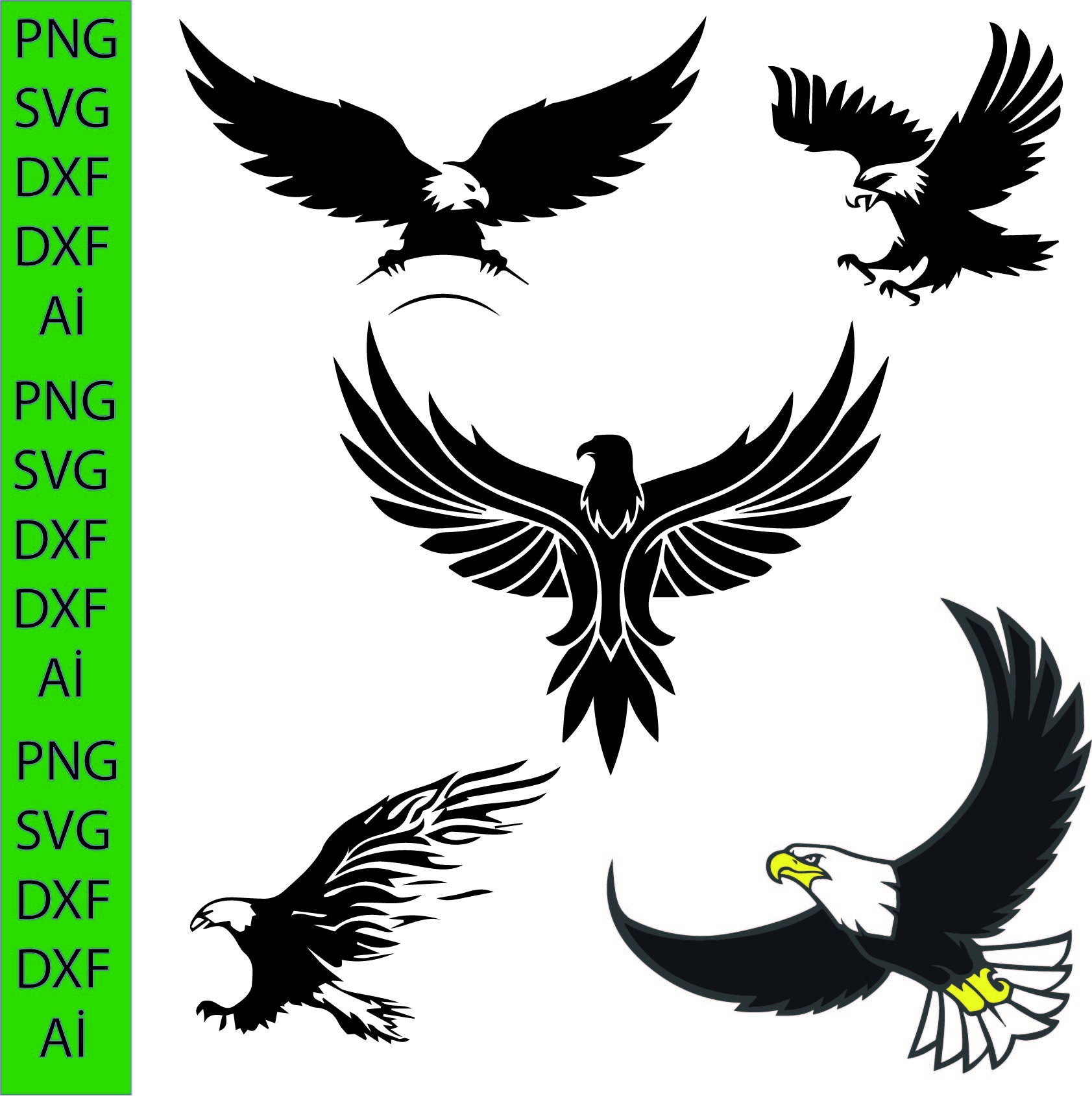 Eagle SVG PNG EPS Dxf Jpg Digital Downloadeagle Png - Etsy