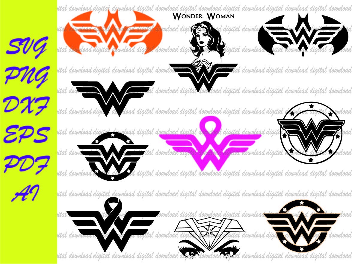 Wonder Woman Logo Black And White