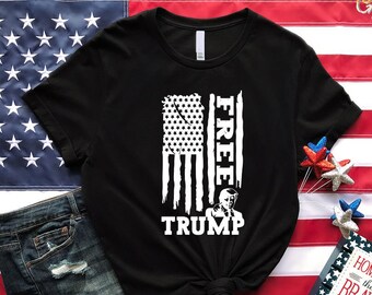 Chemises Donal Trump 2024, chemise Vote Trump, chemises soutien Trump, t-shirt élection 2024, chemise républicaine, t-shirt patriotique, t-shirt drapeau américain