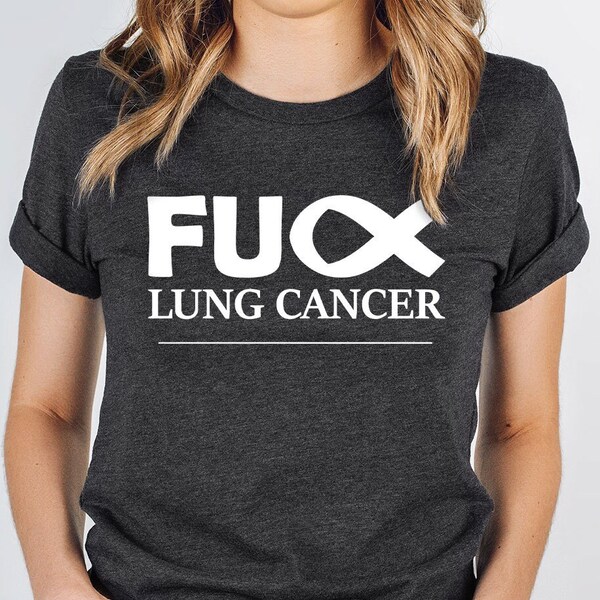 Lung Cancer Shirt, Cancer Warrior Graphic Tee, Lung Cancer Gifts, Cancer Survivor Shirt, Cancer Awareness TShirt, Cancer Support Vneck Shirt