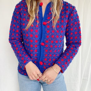 size S hand knitted wool vest