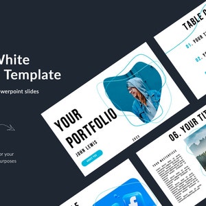 Social Medias Portfolio - Portfolio Powerpoint Presentation, Digital Art, Photography, Minimalist Projects Presentation