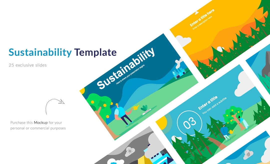 Powerpoint / Google Slides Sustainability Management Template ...