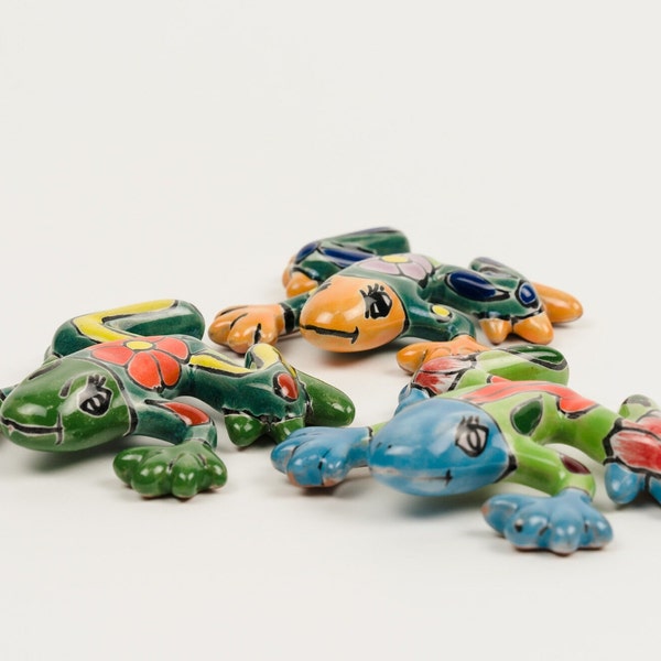 Talavera Frogs - Beautiful Handmade and Hand Painted Unique Ceramic Sculptures Great Gift For You or Loved Ones