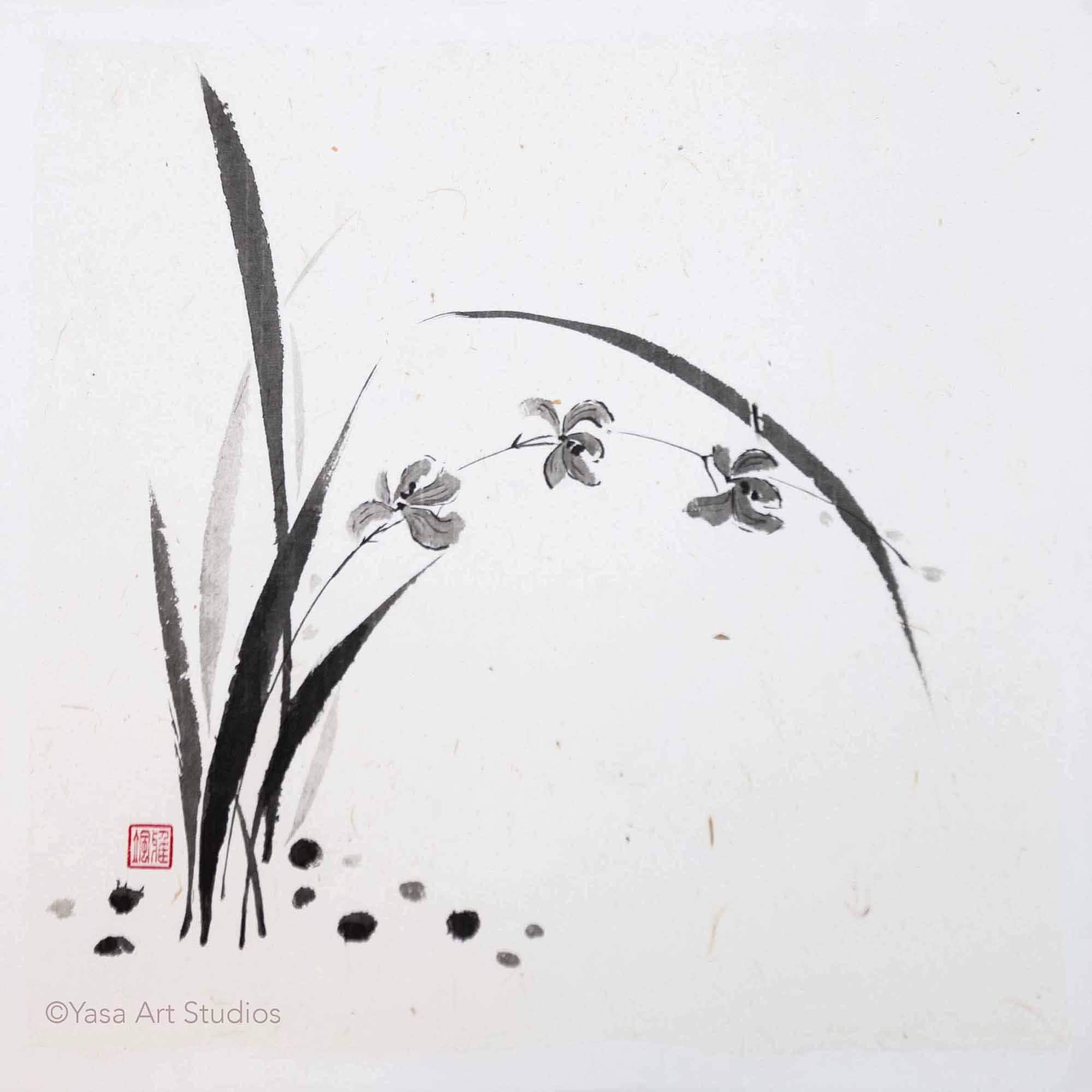 光 風 在 名 絹本淡彩緑彩色 山水画 落款印在 桐箱 Amazon.com: XIANGPEIFBH Modern Abstract Golden Leaves Canvas