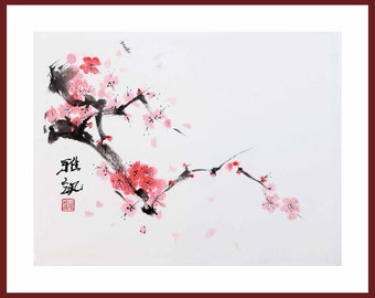 Cherry blossoms.  47.5x37 cm | 18.7x14.5"