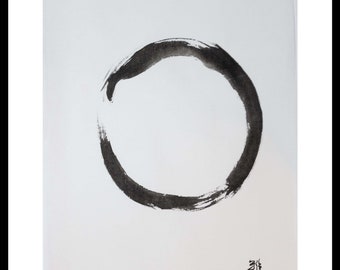 Enso circle. 49.5x72 cm | 19.5x28"