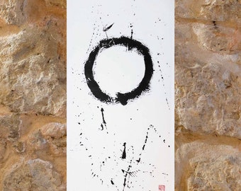 Enso circle. 38.5x74 cm | 15.2x29"