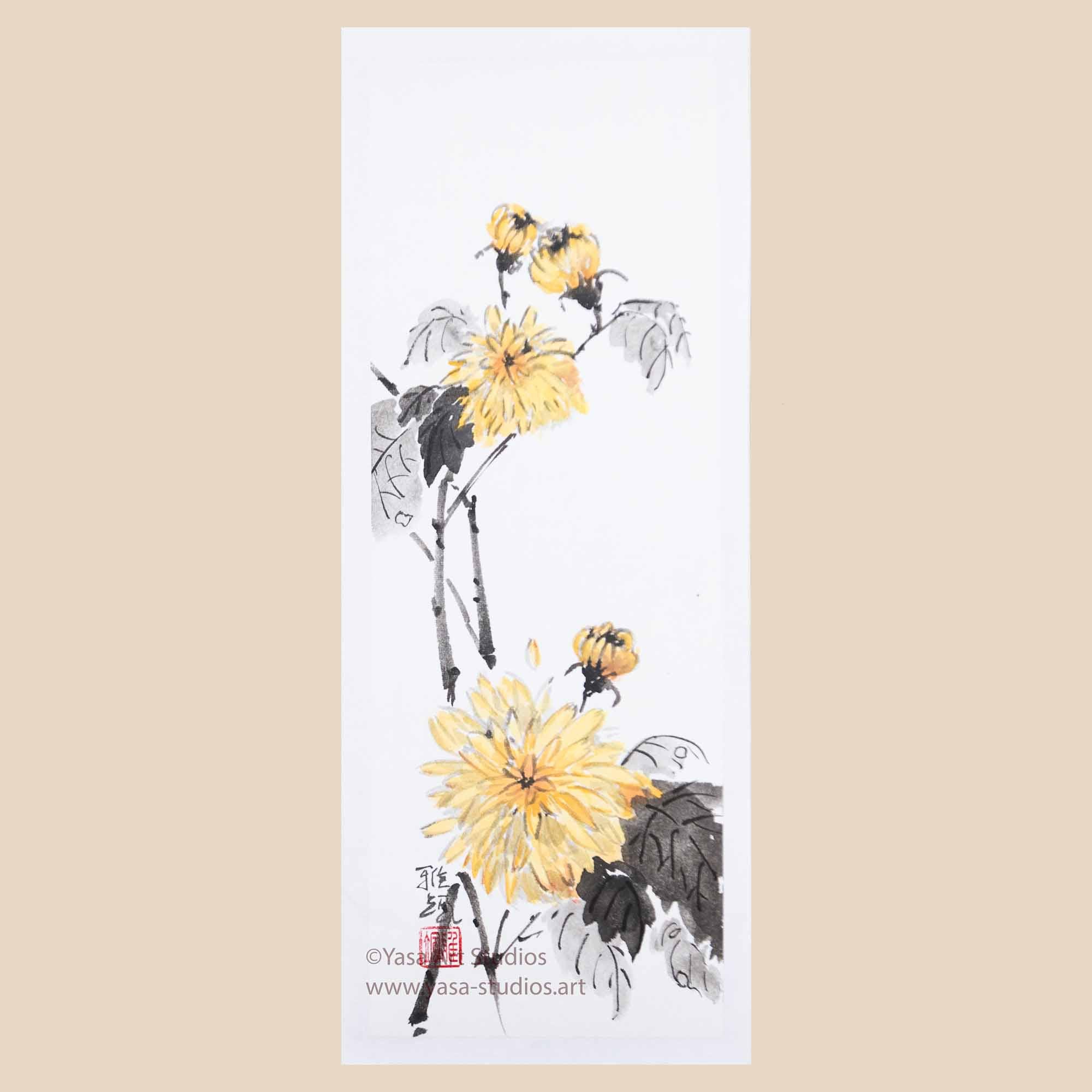 Four Gentlemen Paintings: Set of Four Original Artworks - Bamboo