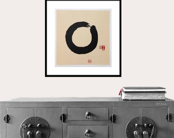 Enso circle. 34x34 cm | 13x13"