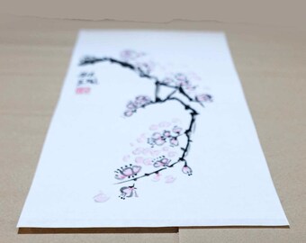 四君子画：中国水墨画 - 梅、蘭、竹、菊 - Etsy 日本