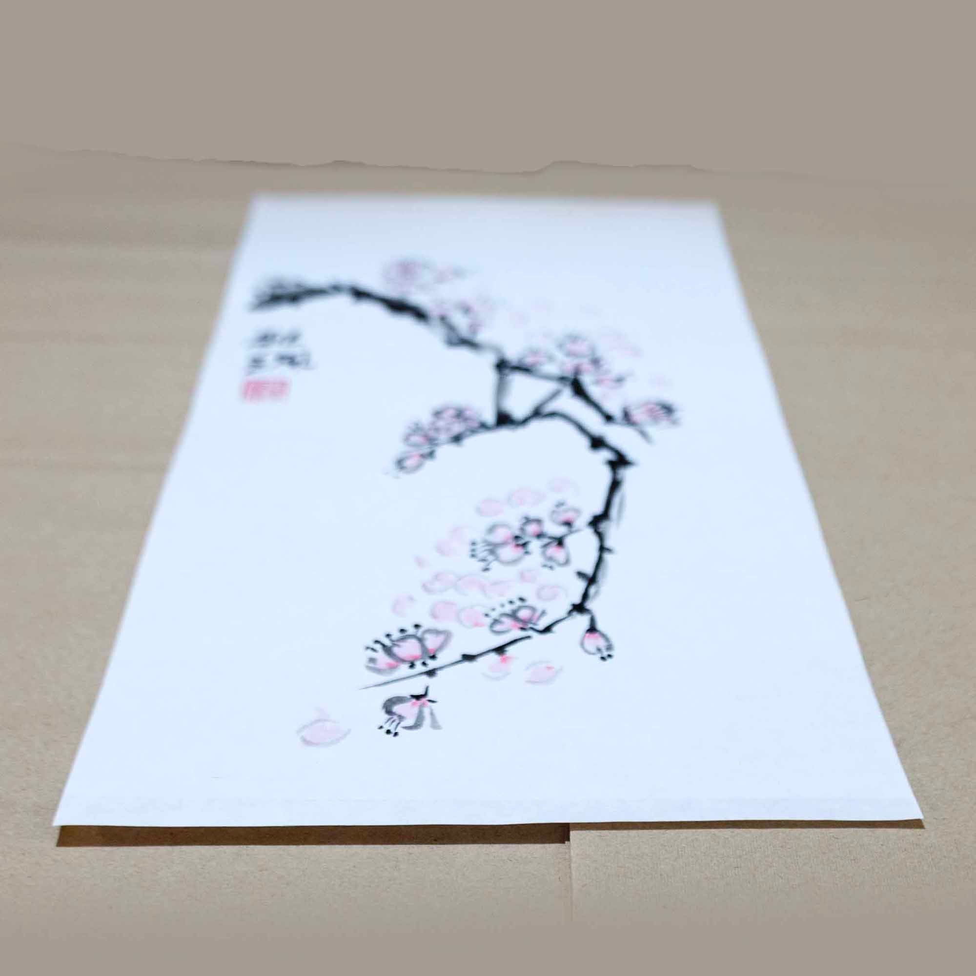 四君子図：中国の墨絵芸術 - 梅、蘭、竹、菊 - Etsy 日本