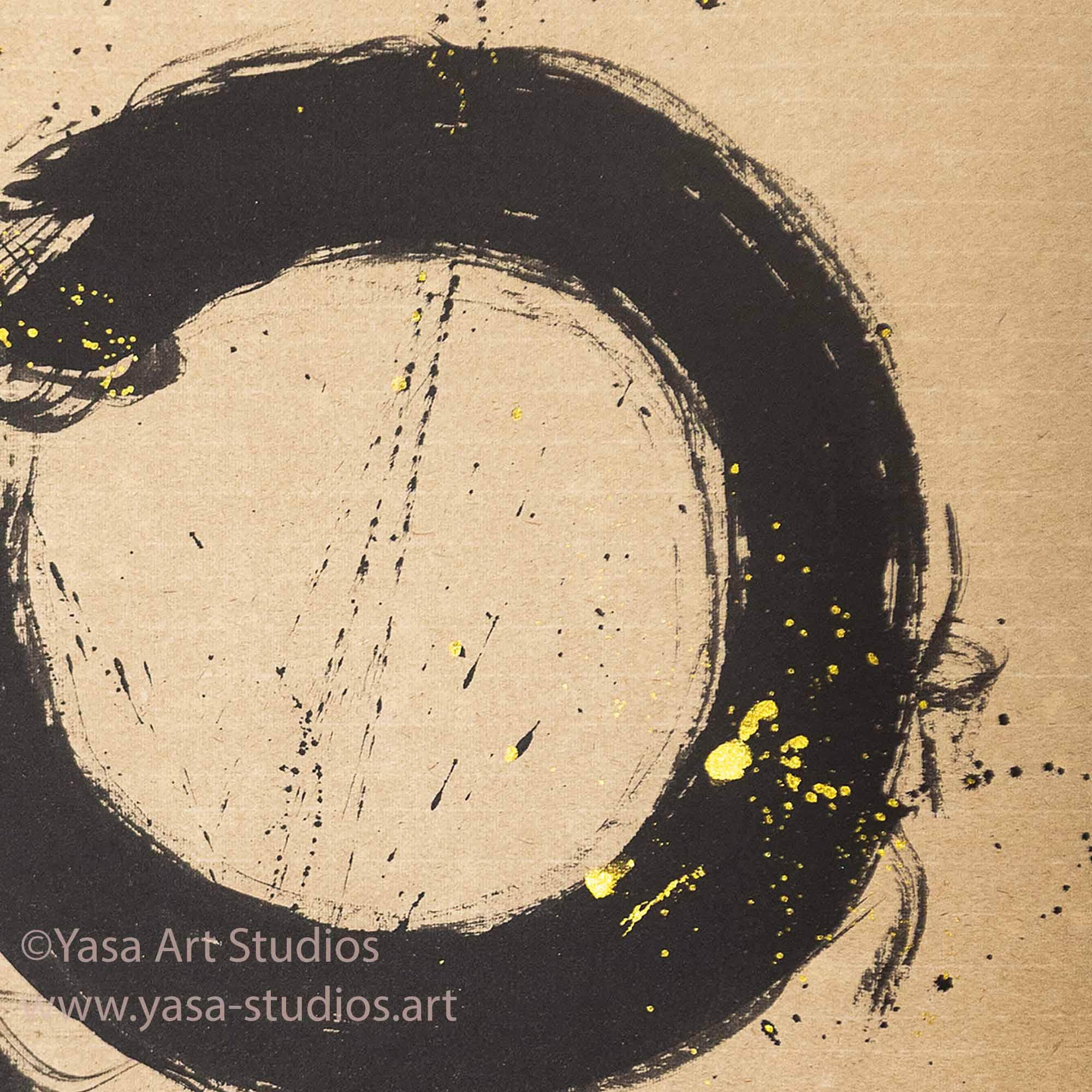 Hand-painted Enso Circle Art: Japanese Ink Painting on Rice Paper - Etsy