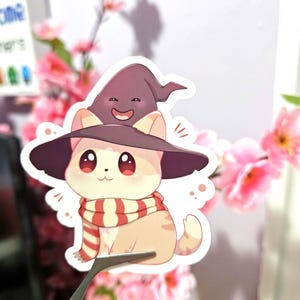Stickers vinyles mignons chats de maison magiques