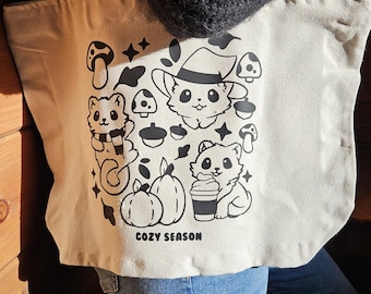 Whimsical Cozy Season Tote Bag
