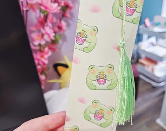 Frog Bookmark | Cute Frog Bookmark | Booktok Bookmark | Bookish Gifts for Readers | Handmade Bookmark