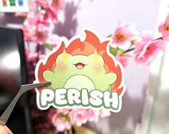 Chaotic Perish Frog Vinyl Sticker