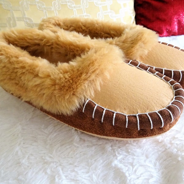 washable moccasin slippers