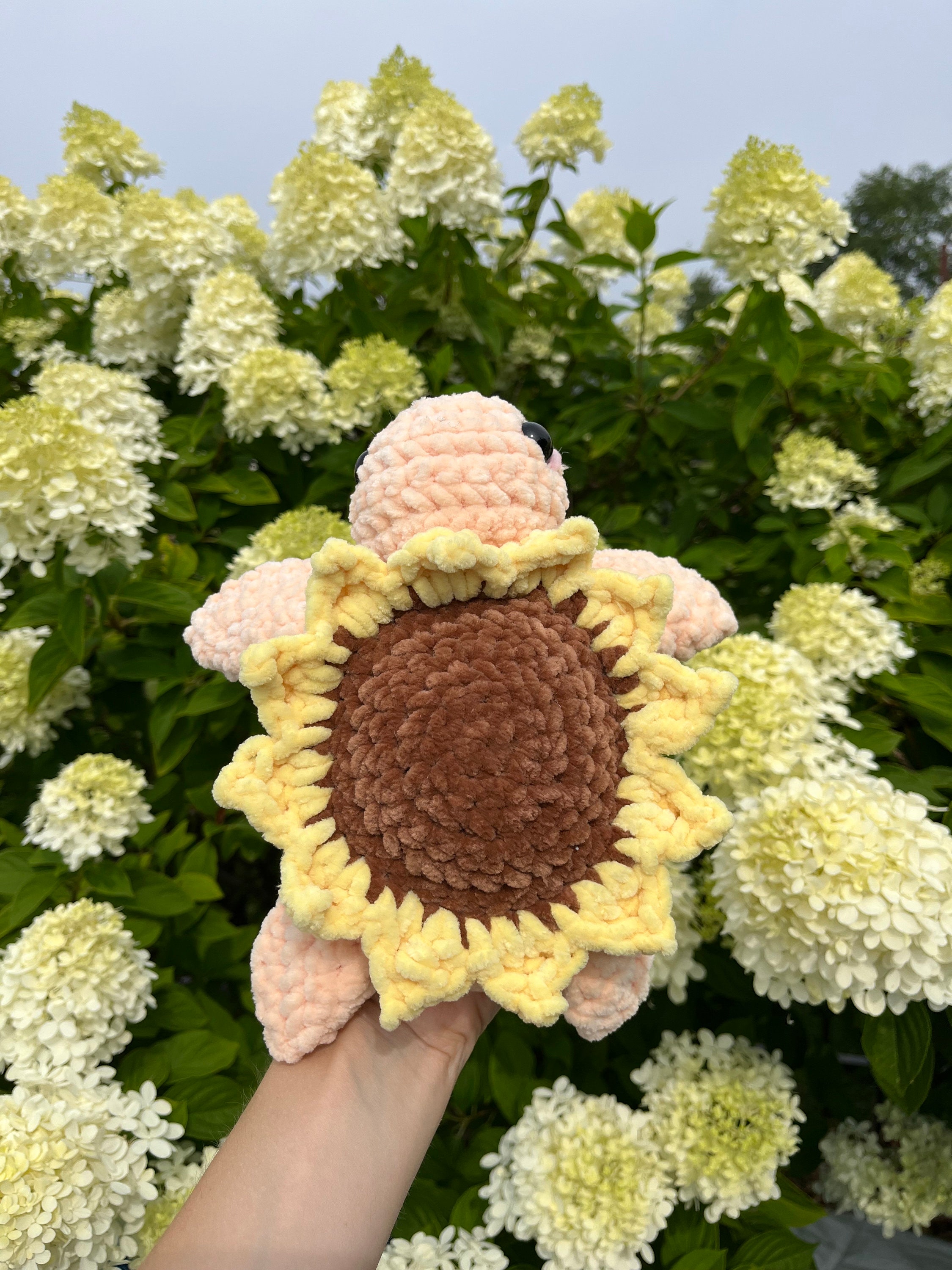 Crochet Plushie Turtles Regular and Sunflower Mini and - Etsy