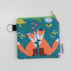 Romantic Fox Coin Purse – Handmade Woodland Wallet for Nature Lovers