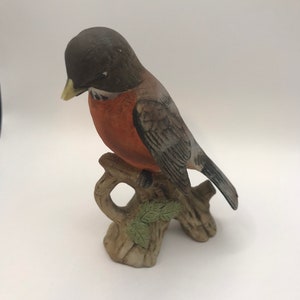 Vintage Lefton China Hand Painted Robin