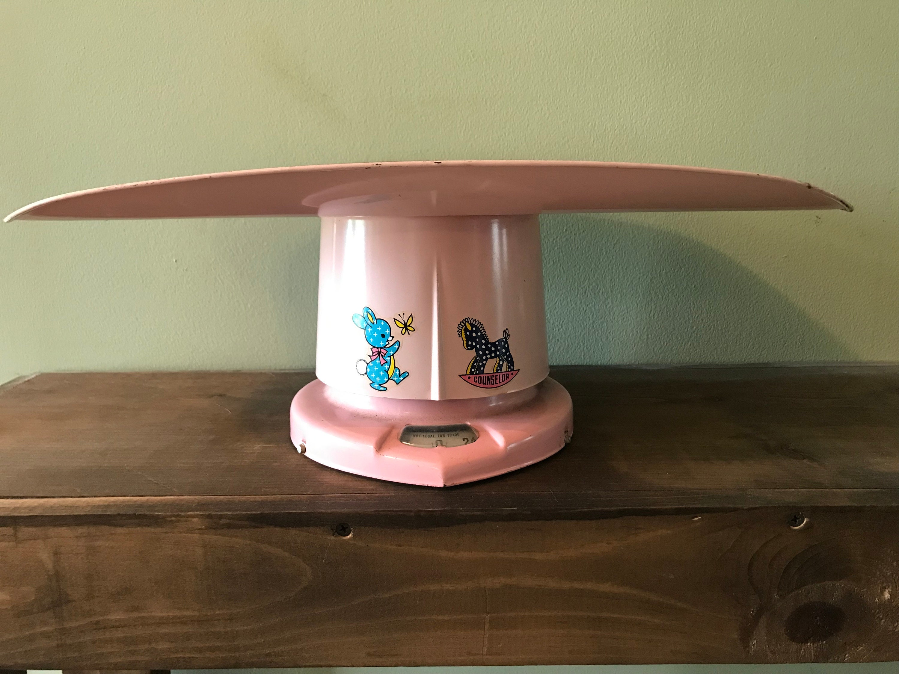 Vintage Counselor Pink Baby Scale - Etsy