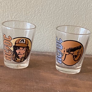 Rare AC/DC Shot Glasses - Set of 4