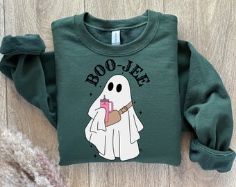Boojee Ghost Sweatshirt | Stanley Tumbler and Lulu Belt Bag Ghost