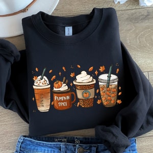 Pumpkin Spice Coffee Sweatshirt | Iced Coffee Sweatshirt