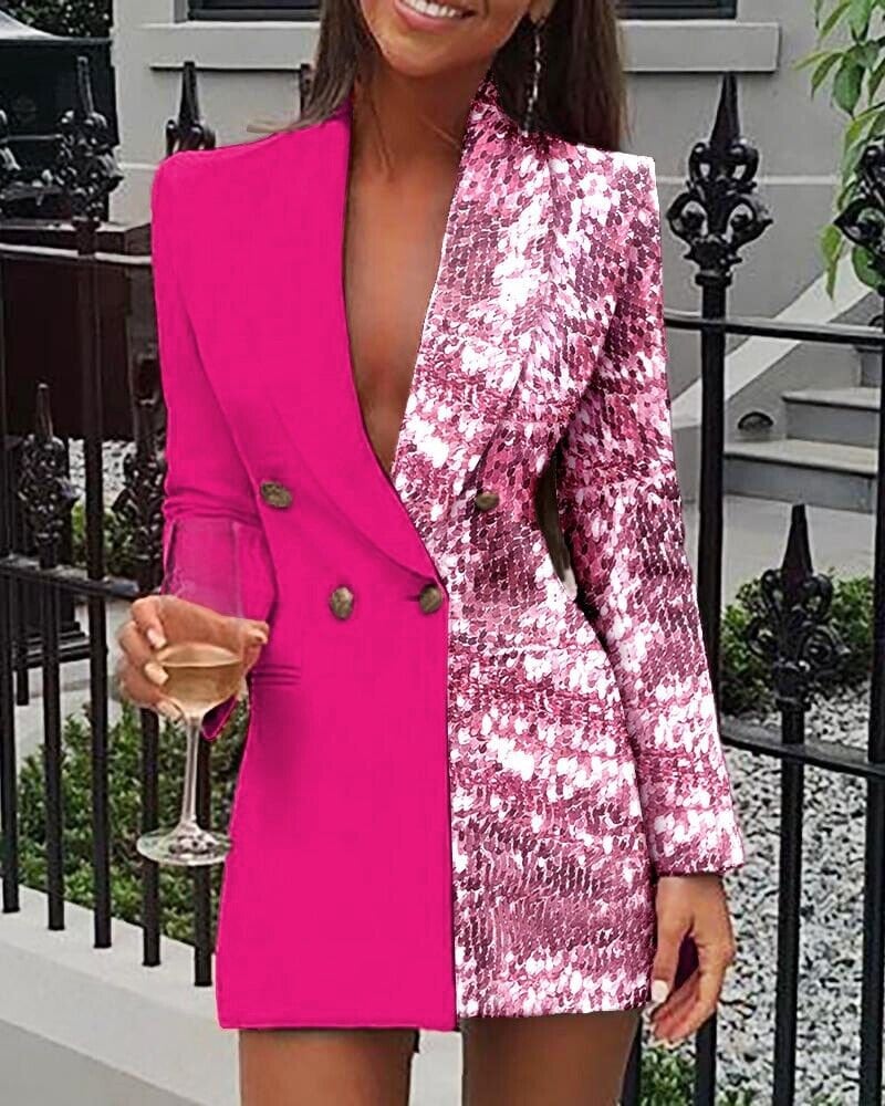 Pink Blazer Dress - Etsy