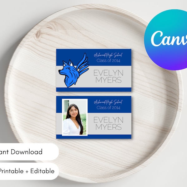 Class Reunion Name Tag Template Etsy