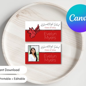 EDITABLE Class Reunion Name Tag Template | Instant Printable Download | College, High School | Any Year, Any Color