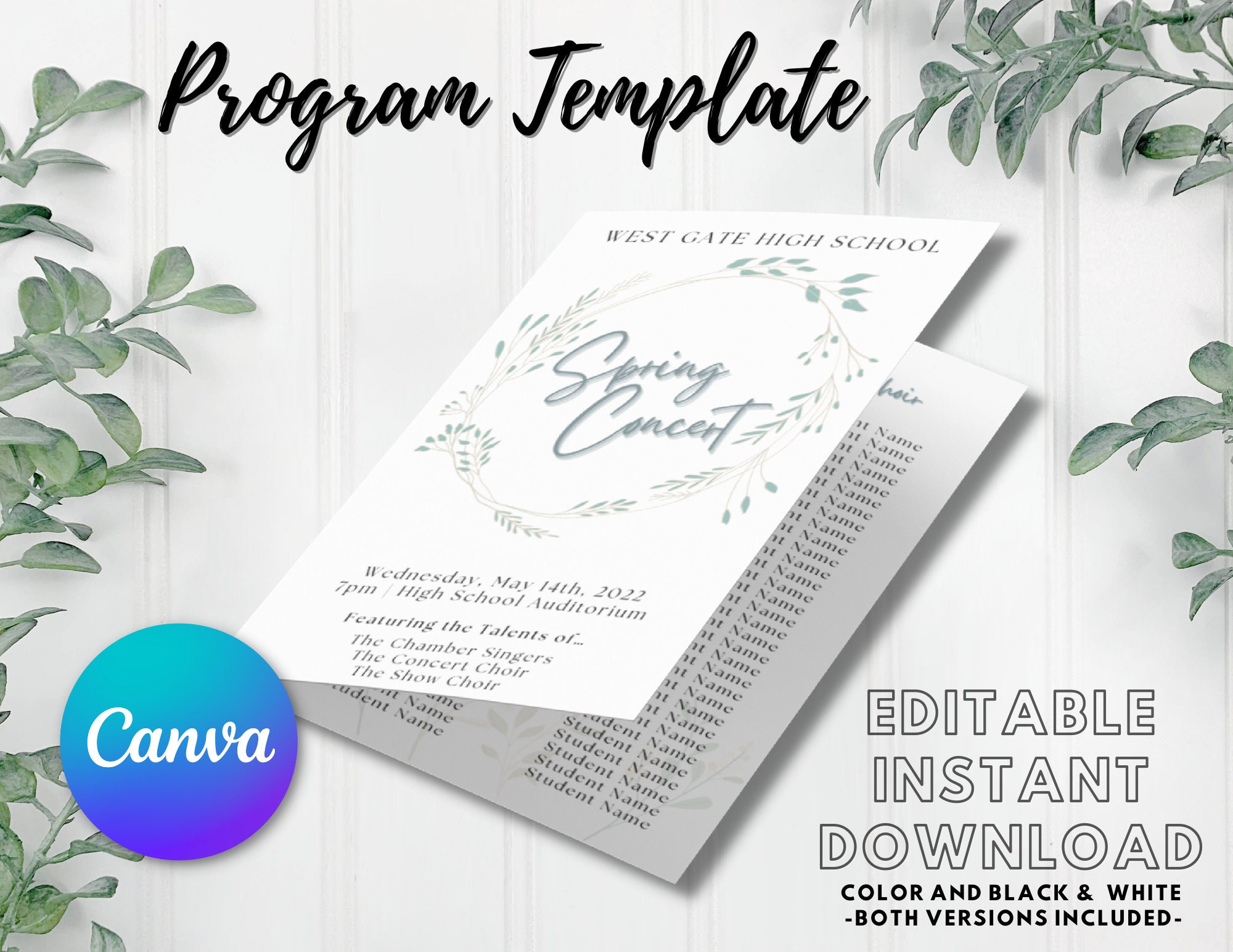 editable-concert-program-template-instant-printable-download-etsy-canada