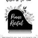 Poster Template | Music, Piano, Voice Studio, Recital | Editable ...