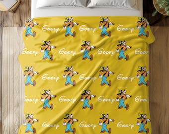 Goofy Blanket, Disney Themed Throw, Cartoon Blanket for Kids, Cozy Home Decor, Fun Disney Gift, Multiple Color Options