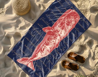 Ocean Beach Towel, Fish Towel, Towel Gift for Her, Whale Towel, Beach Towel, Birthday Gifts, Kids Summer Towel, Pool Towel, Bath Towel