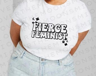 Feroz feminista SVG, mujeres svg, feminista svg, sin fondo descargable