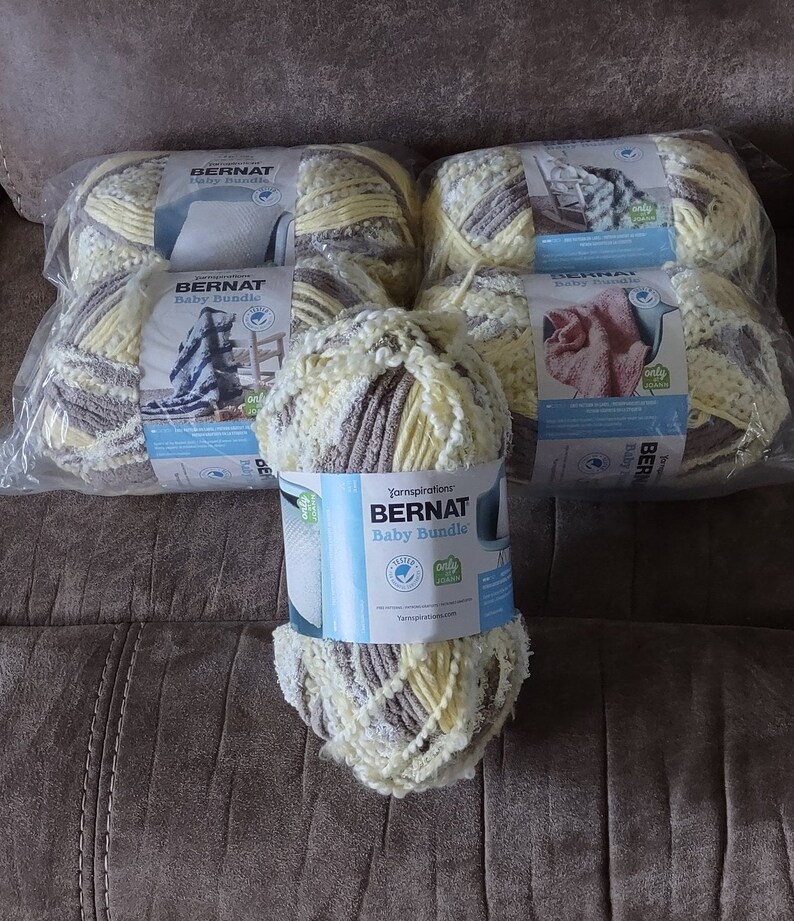 Bernat Baby Bundle Yellow Nest Yarnspirations Yarn Etsy