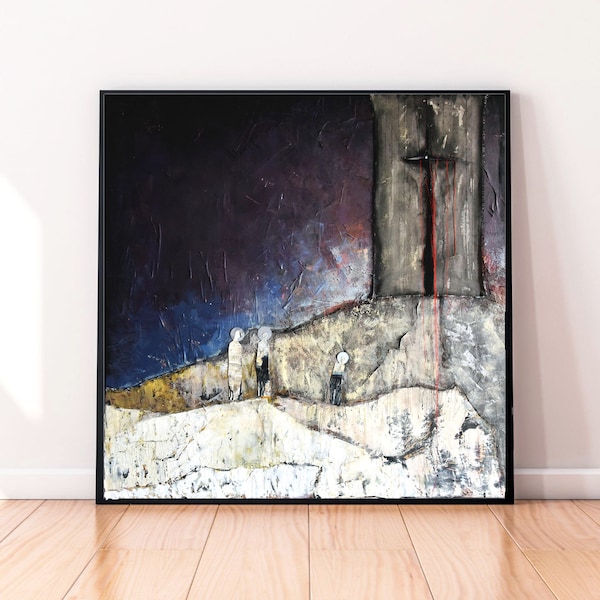 Golgotha Painting - Etsy