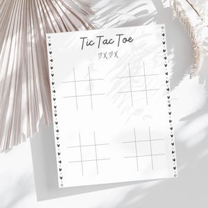 Wedding Love Tic-Tac-Toe | Printable Digital Download | Fun Game for Weddings, Bridal Showers, & More - Wedding games - bridal shower game