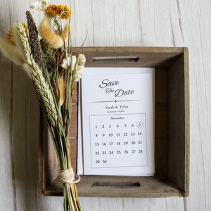 Save the Date Invite - Calendar invite - circle wedding date - save the date calendar