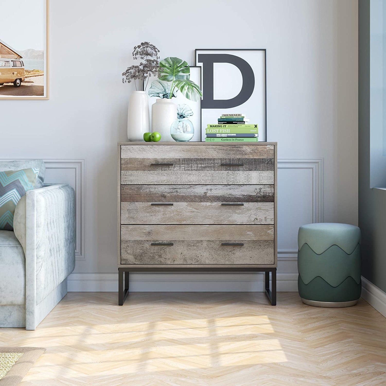 modern farmhouse dresser decor