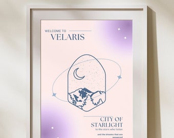 ACOTAR, Velaris, Night Court, Feyre, Rhysand, Digital Download, Starfall, Sarah J Maas