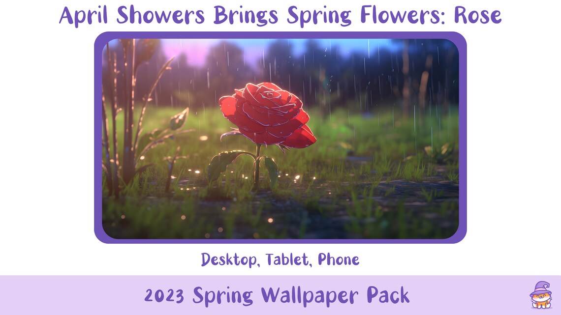 2023 April Showers Bring Spring Flowers Rose Spring Etsy