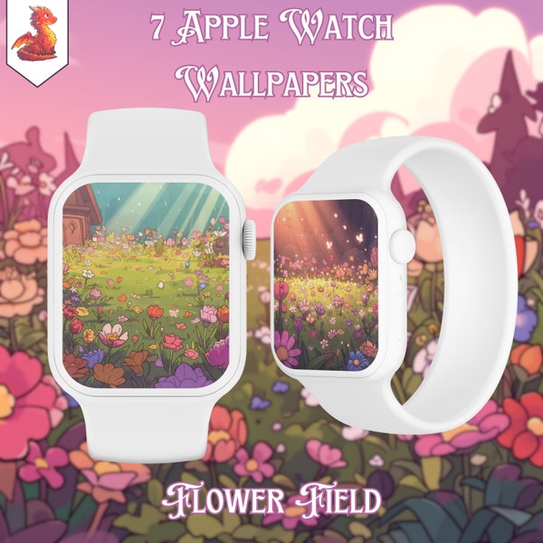 Apple Watch Flower Field Wallpapers Apple Watch Face Wallpaper Smart Watch Wallpaper Spring Watch Face Watch Background Watch Wallpaper