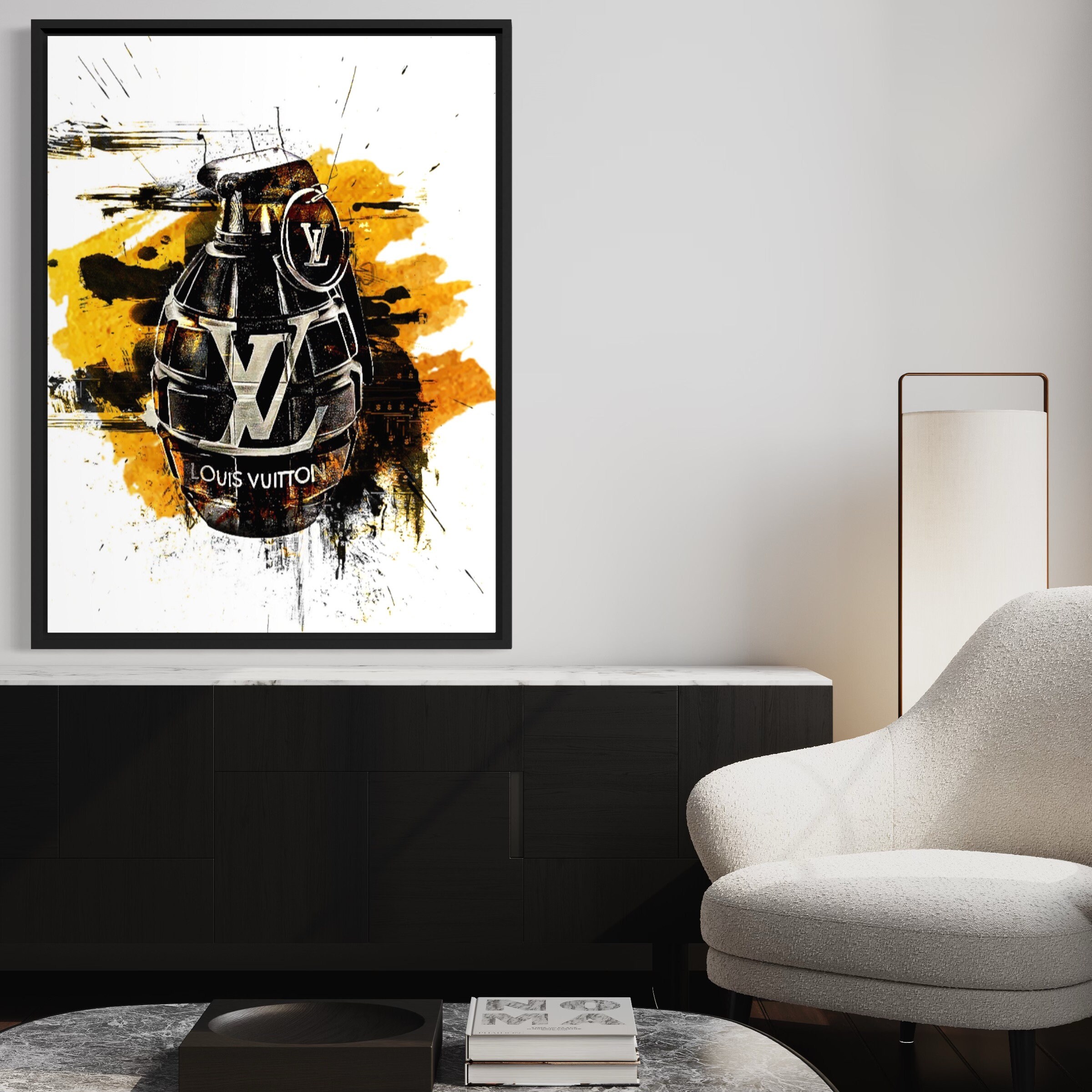 Luxury Wall Art Branded Wall Art Modern Wall Art Canvas Etsy