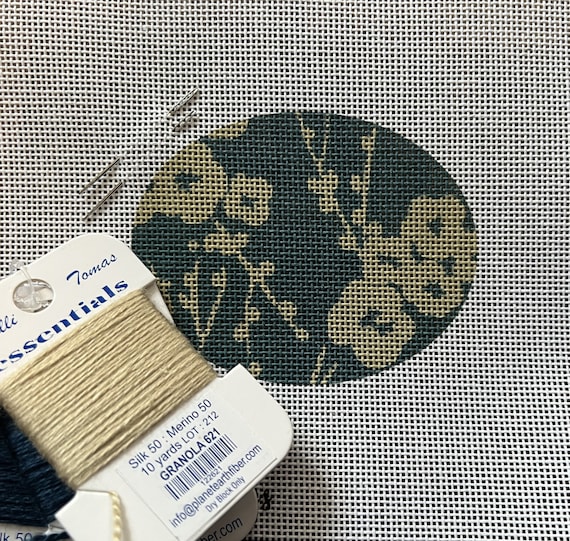 Needlepoint Kit Blossom Needlepoint Buckle DIY Buckle Kit Flower